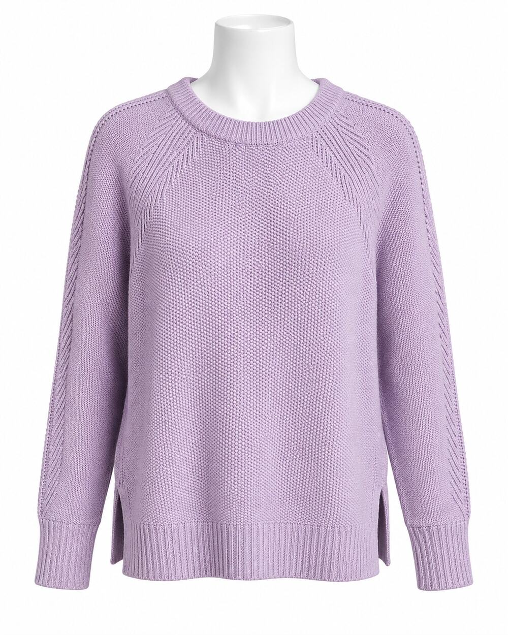 GAP Lilac Textured Crewneck Sweater – Size XS - Coastal Chic